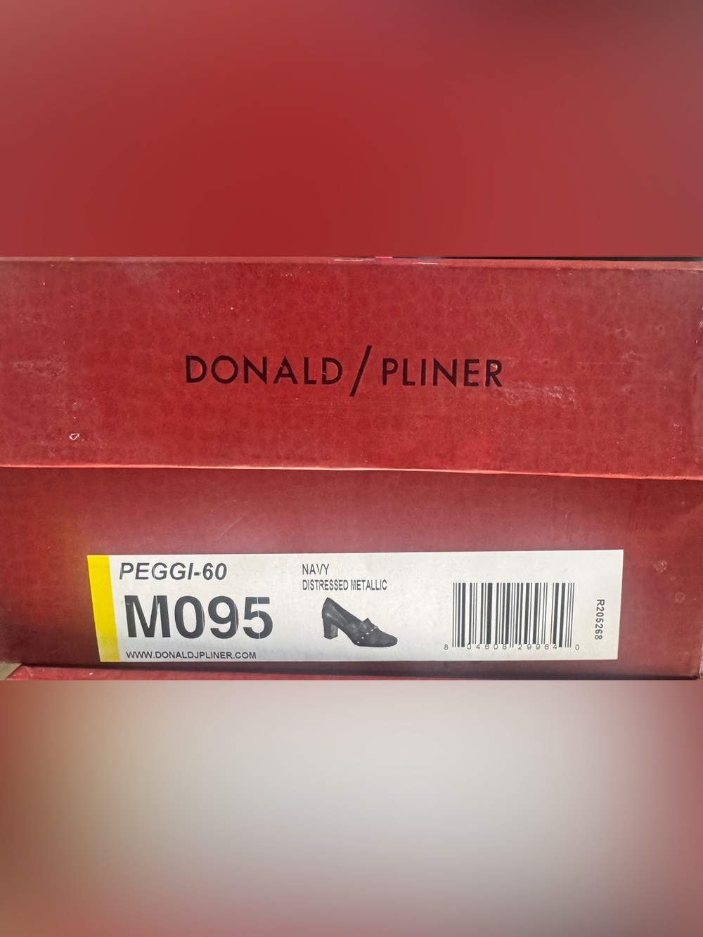 Donald J Pliner Gray Textured Block Heel Loafers / Pumps